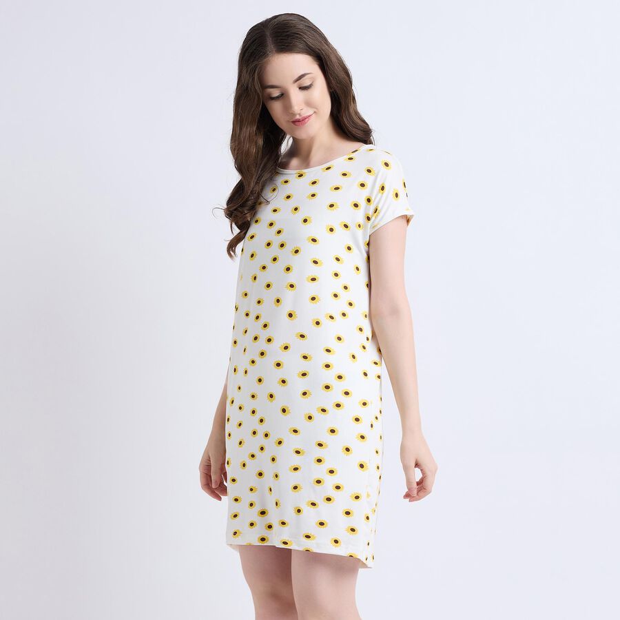 Ladies' Nighty , Off White, large image number null