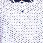 Men's 100% Cotton Collared Half Sleeves T-Shirt , White, small image number null
