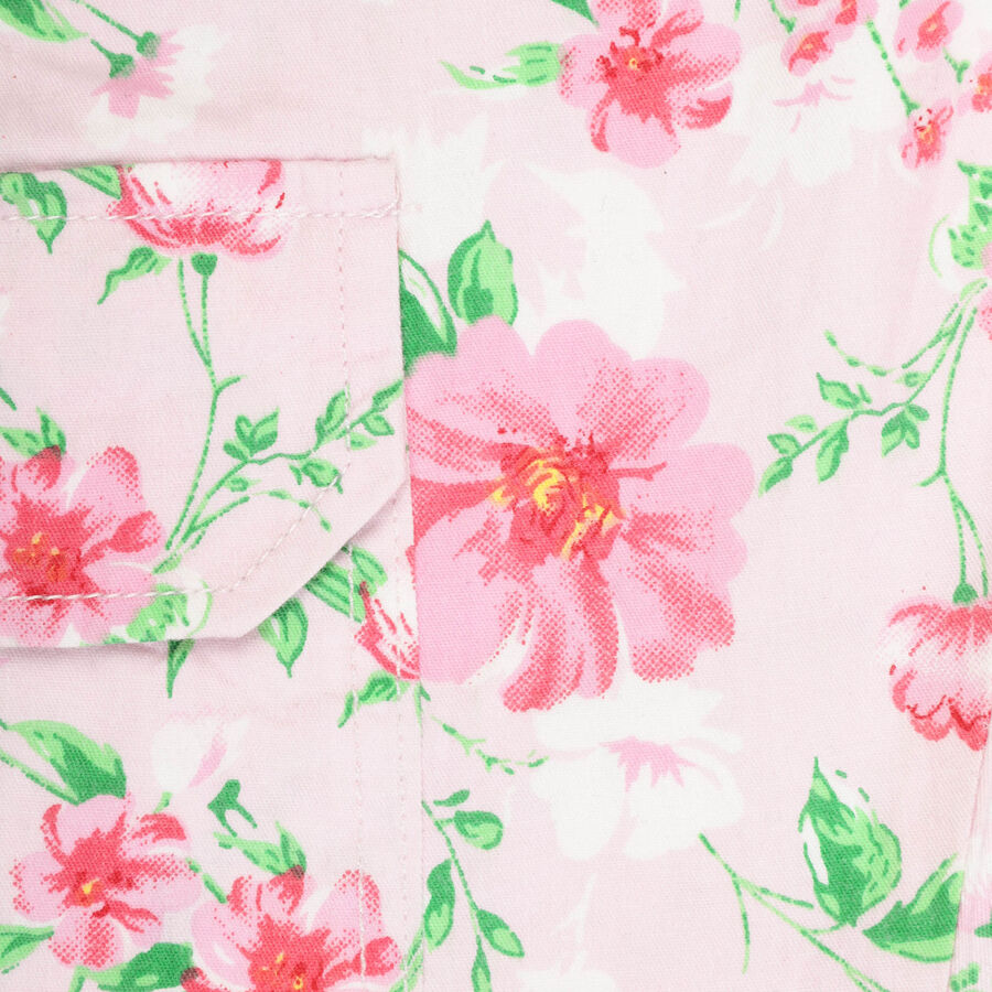 Girls Cotton Trousers, Light Pink, large image number null