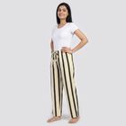 Women's White Regular Fit Solid Pyjama, Off White, small