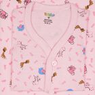 Infants Printed Cotton Baby Gift Set, Pink, small image number null