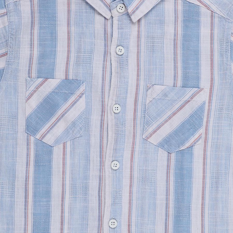 Boys' Casual Shirt, हल्का नीला, large image number null