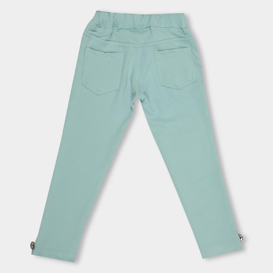 Girls' Trousers , Light Green, large