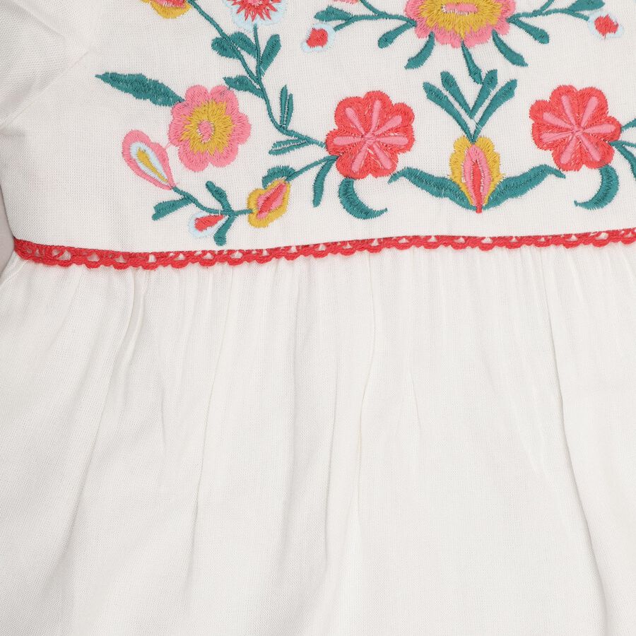 Girls' Blouse, ऑफ व्हाइट, large