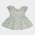 Infant Girls' 100% Cotton Frock, Light Green, small