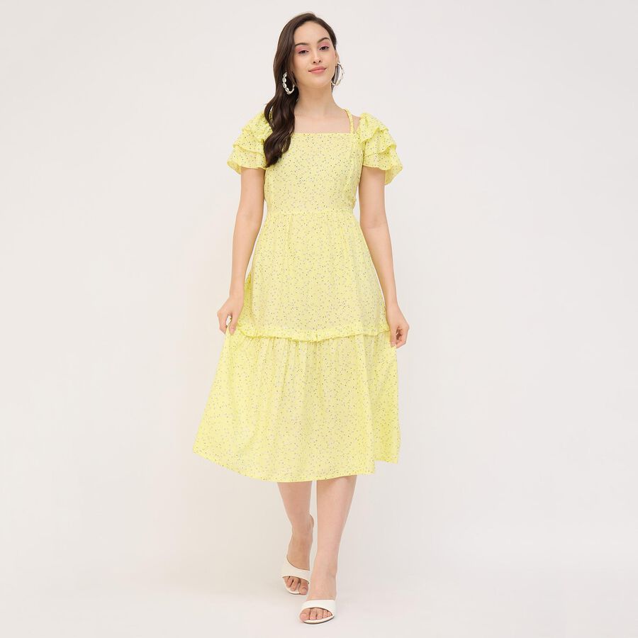 Ladies' Dress, पीला, large image number null