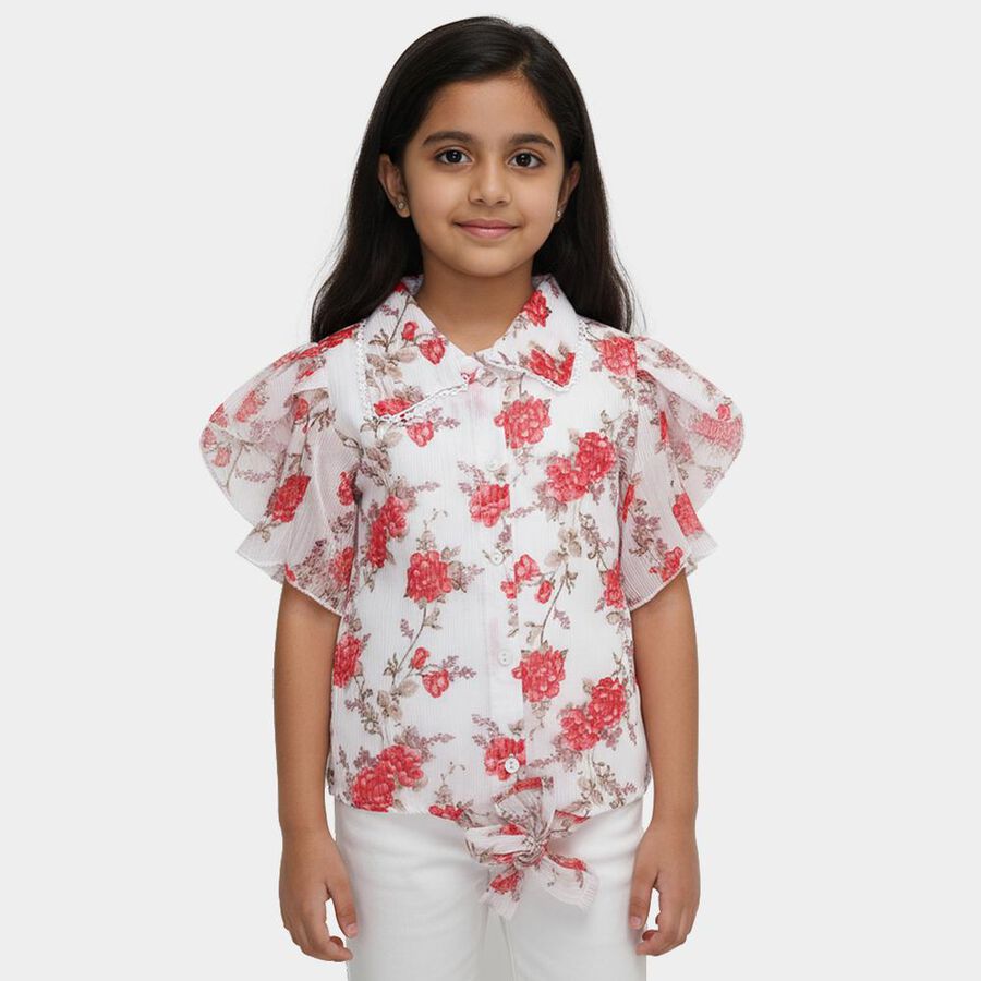 Girls' T-Shirt, White, large image number null
