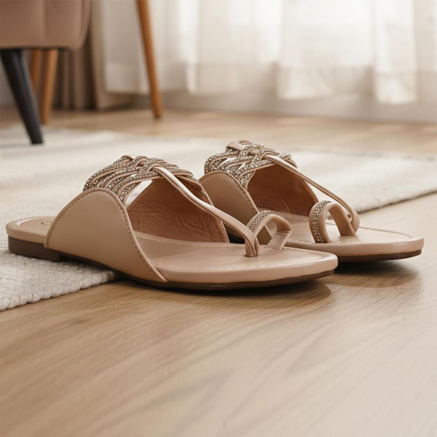 Ladies' Sandal, Beige, large