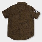 Boys' 100% Cotton Casual Shirt, Olive, small image number null