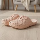 Women's Peach Slip-On Mules Clogs, पीच, small