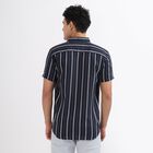 Men's Casual Shirt, Navy Blue, small