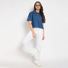 Ladies' Shirt, मध्यम नीला, small image number null