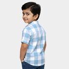 Boys Light Blue Cotton Half Sleeve Classic Casual Shirt, Light Blue, small image number null