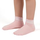 Girls' Light Pink Regular Fit Ribbed Ankle-Length Socks, Pink, small image number null