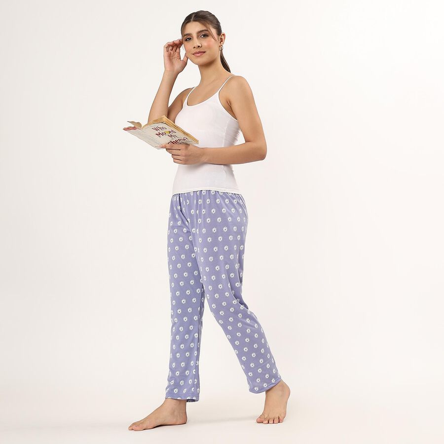 Ladies' Full Length Pyjama , Mid Blue, large image number null