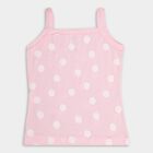 Girl's Cotton Vest, गुलाबी, small image number null
