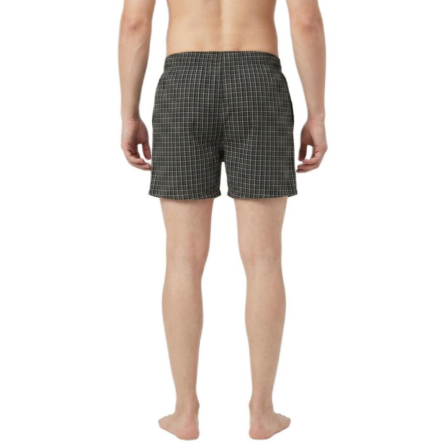 Men's Black Classic Fit Solid Boxers, Black, large