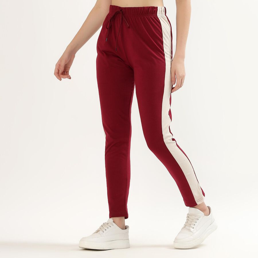 Ladies' Regular Track Pants , Wine, large image number null