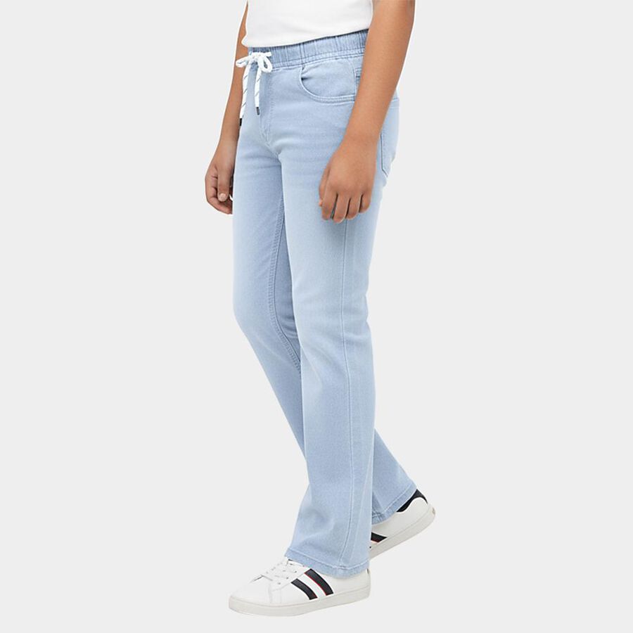 Slant Boys' Light Powder Blue Regular Fit Elastic Waist Jeans | Vishal ...