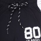 Boys' Jet Black Cotton Blend Printed Pyjama, नेवी ब्लू, small image number null