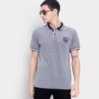 Solid Polo Shirt, Navy Blue, small image number null