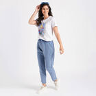 Round Neck T-Shirt, White, small image number null