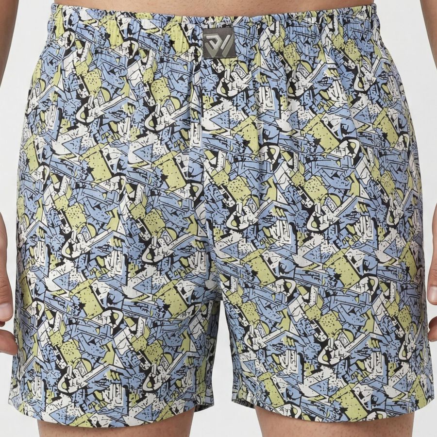 Men's Light Blue Regular Fit Solid Boxers, हल्का नीला, large