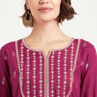 Printed Kurta, Wine, small image number null