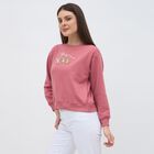 Women's Dusty Rose Crew Neck Casual Sweatshirt, Pink, small image number null