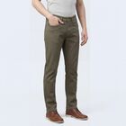 Men's Olive Slim Fit Washed Jeans, Olive, small