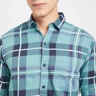 Cotton Checks Casual Shirt, Dark Blue, small image number null