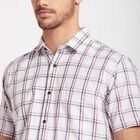 Cotton Checks Casual Shirt, White, small image number null