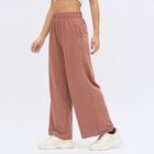 Women's Dusty Terracotta Regular Fit Solid Track Pants, Rust, small image number null