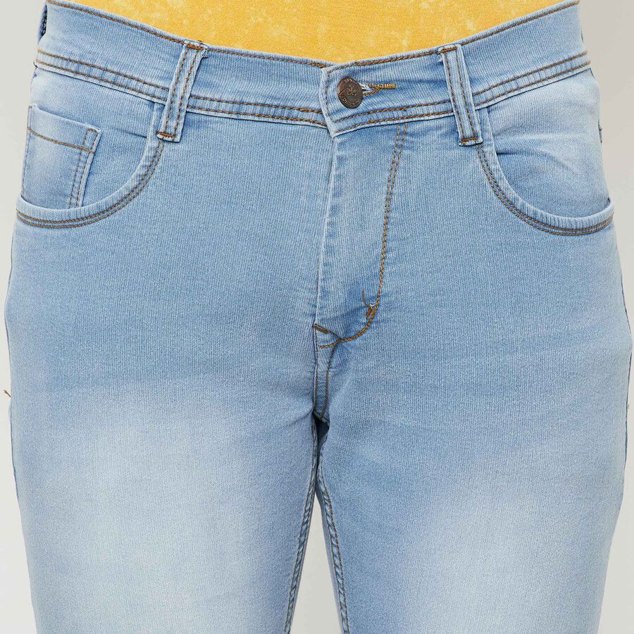 Classic 5 Pocket Straight Jeans, Ice Blue, large image number null