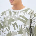 Men's Light Sage Green Crew Neck Casual Sweatshirt, Light Green, small image number null
