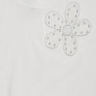 Girls' T-Shirt, सफ़ेद, small