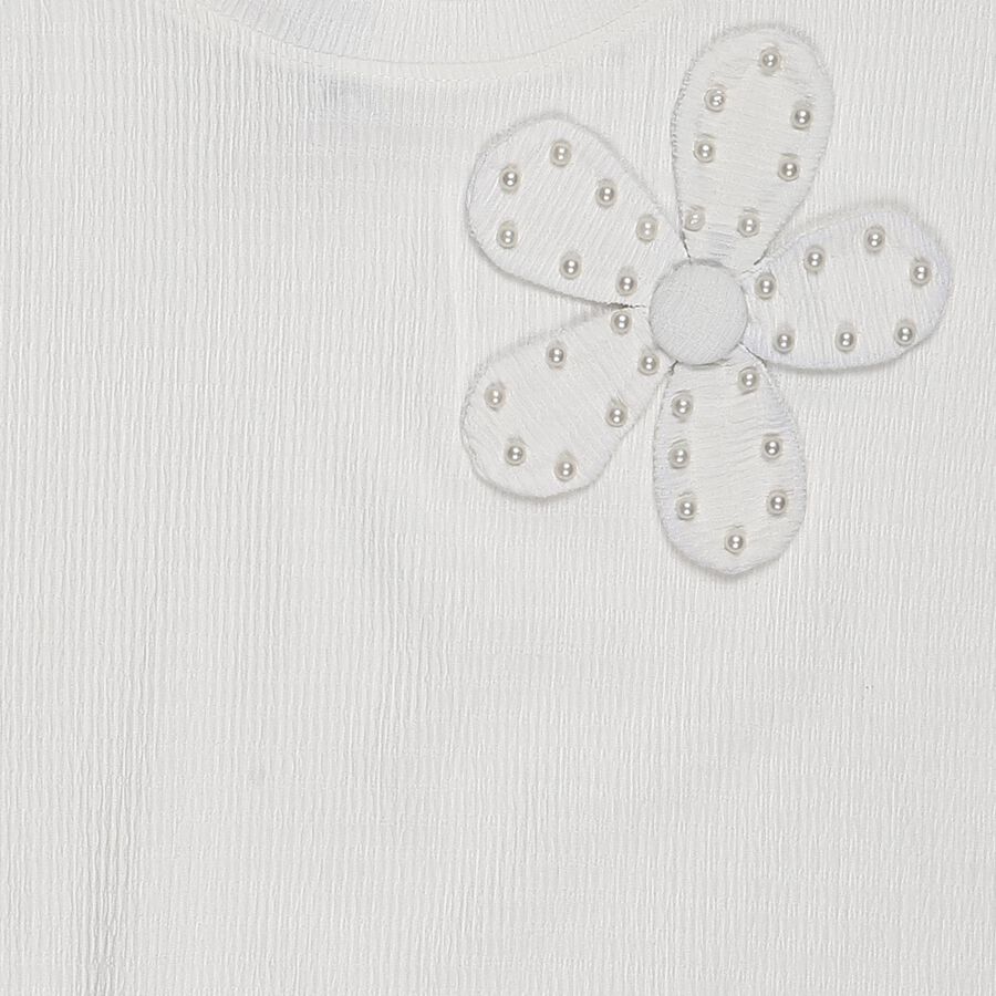 Girls' T-Shirt, सफ़ेद, large