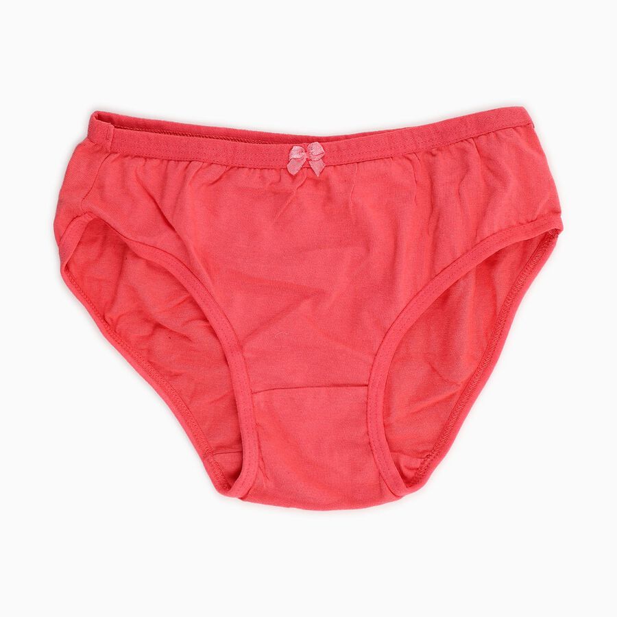 Girls' 100% Cotton Panty, मूँगा (कोरल), large image number null