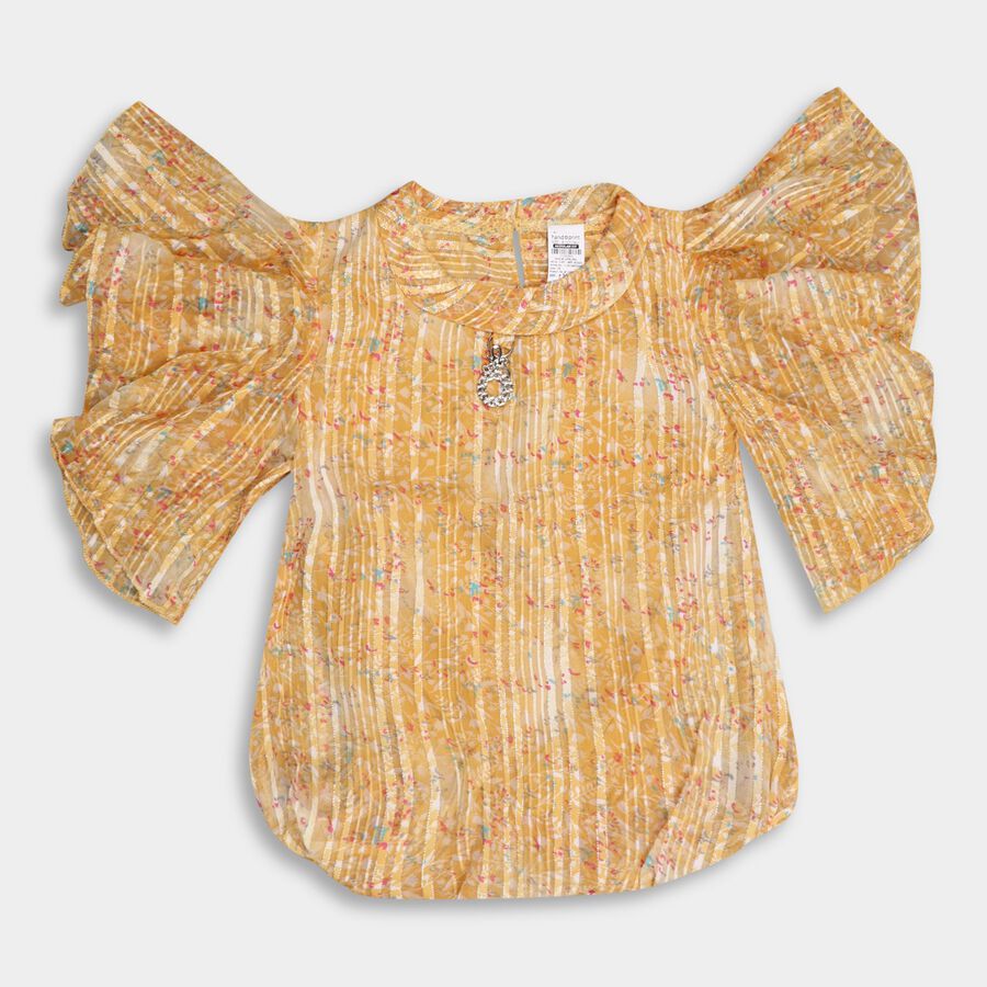 Girls' T-Shirt, पीला, large image number null