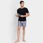 Men's 100% Cotton Boxers, Light Blue, small