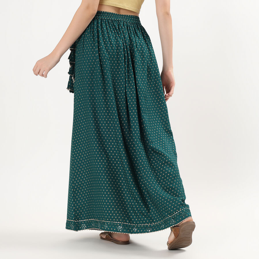Ladies' Lehenga Skirt, Dark Green, large image number null