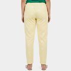 Girls' Yellow Regular Fit Solid Pyjama, Yellow, small