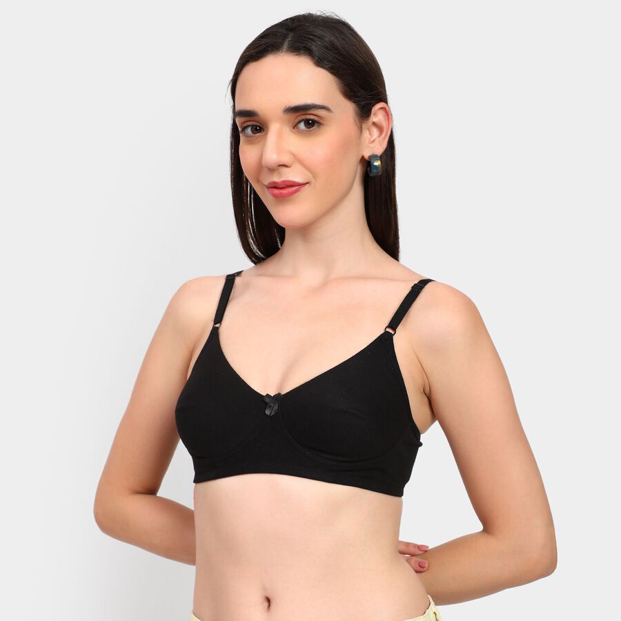 Ladies' Bra , काला, large image number null