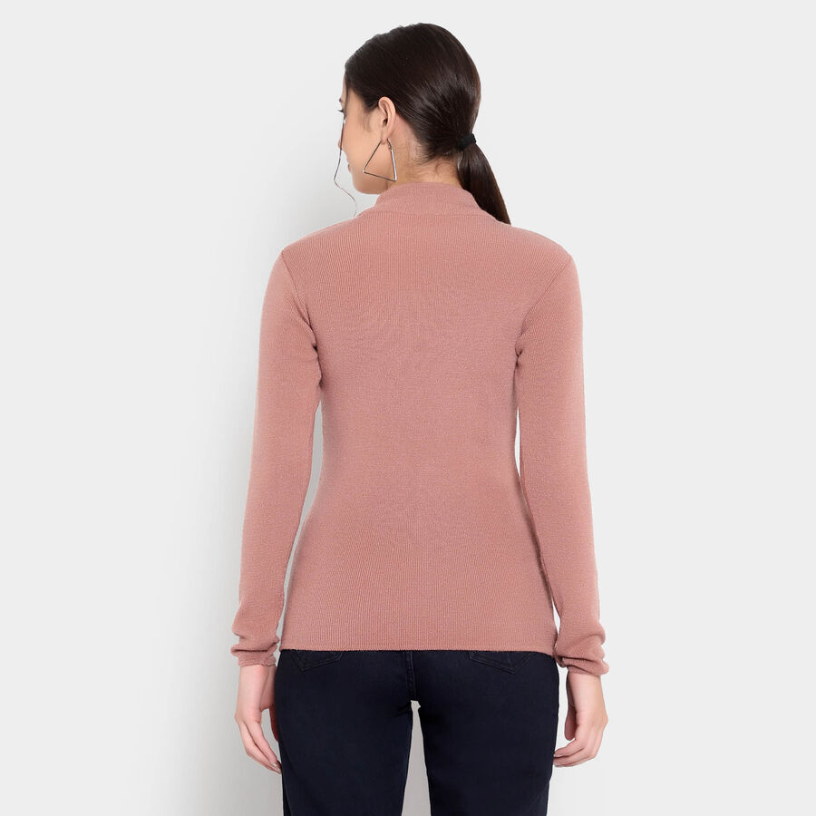 Solid Pullover, Pink, large image number null