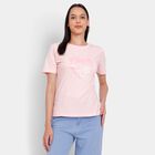 Ladies' Round Neck T-Shirt, हल्का गुलाबी, small image number null