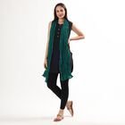 Women's Deep Emerald Green Cotton Crinkled Dupatta, Dark Green, small image number null