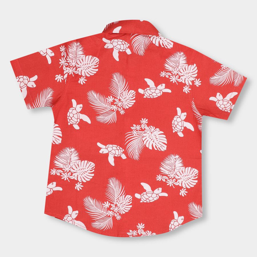 Boys' Casual Shirt, Red, large image number null