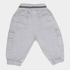 Infants Cotton Solid Trousers, Light Grey, small image number null