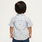 Boys Light Blue Cotton Half Sleeve Classic Casual Shirt, Light Blue, small image number null