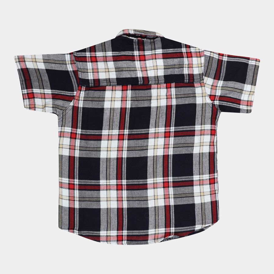 Boys Cotton Casual Shirt, Mid Blue, large image number null